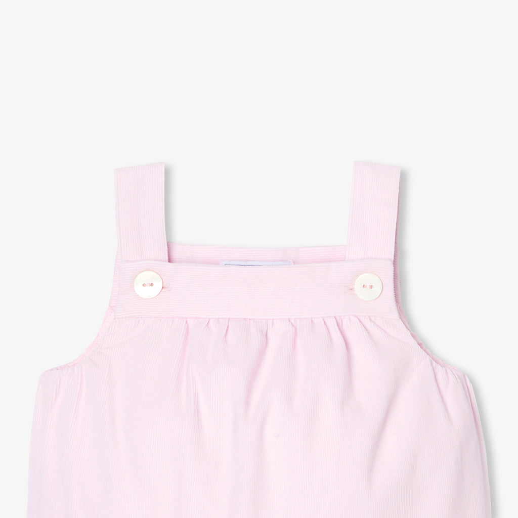 Salopette lunga - Rosa cipria chiaro - Bambina