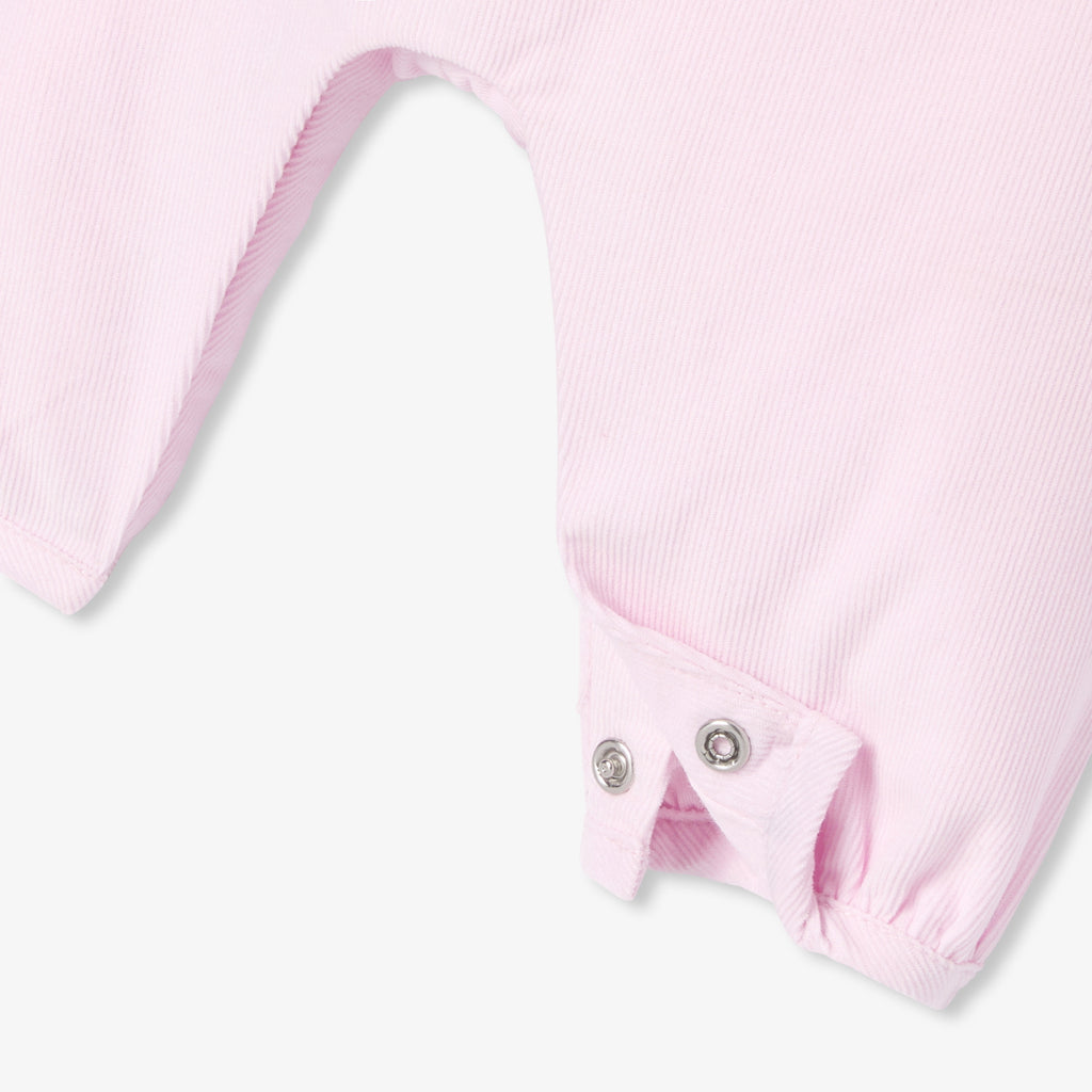 Salopette lunga - Rosa cipria chiaro - Bambina