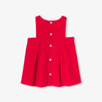 Robe Chasuble/ Ss Mches - Rouge - Fille