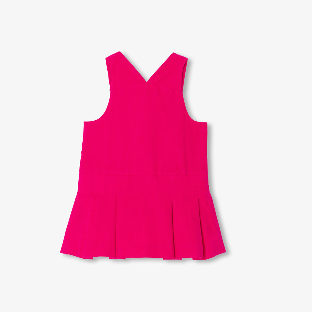Robe Chasuble/ Ss Mches - Rose Grenadine - Fille