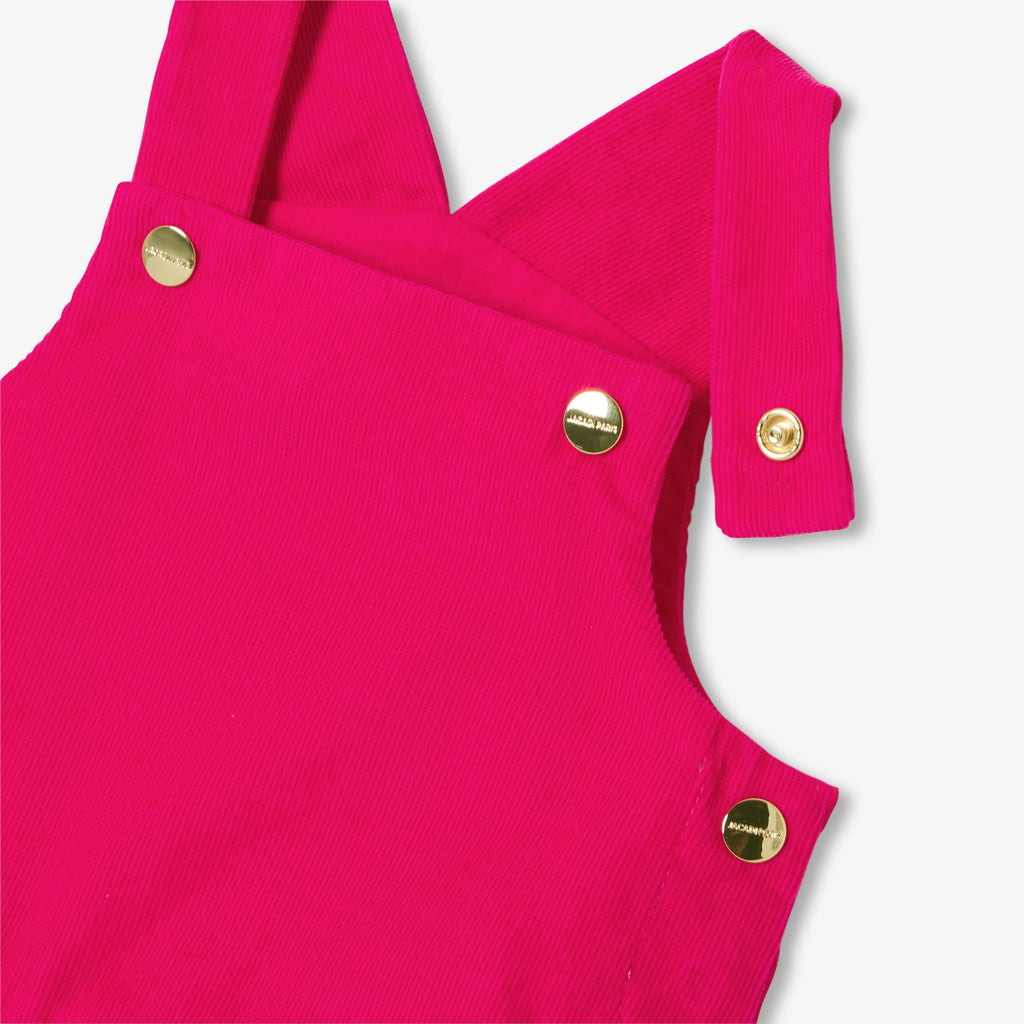 Robe Chasuble/ Ss Mches - Rose Grenadine - Fille