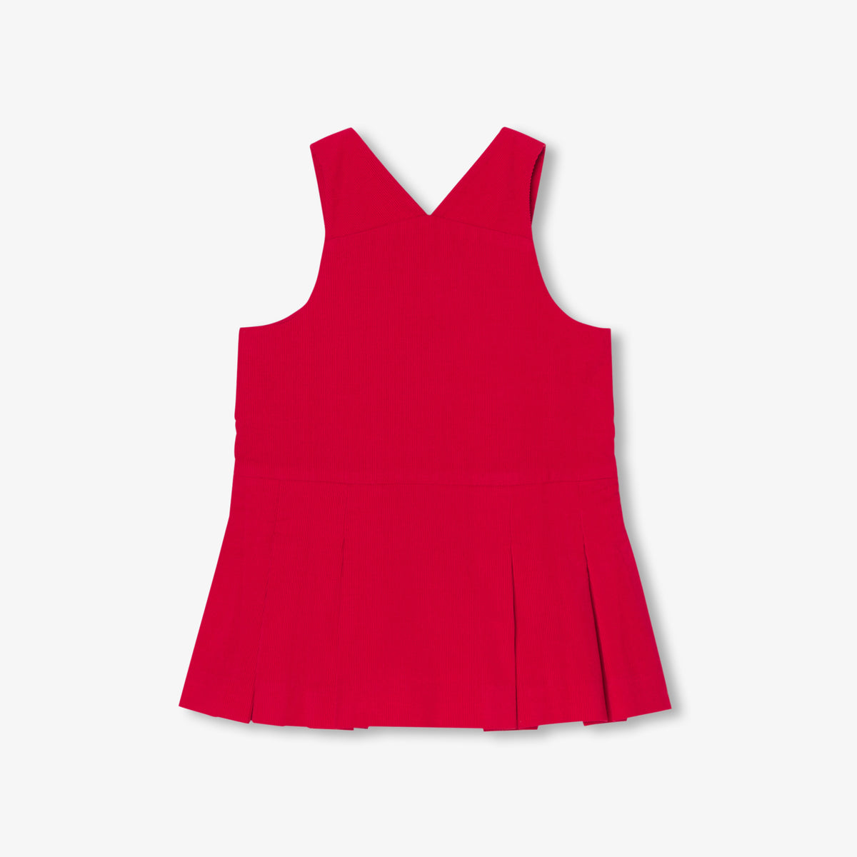 Pinafore Dress / Sleeveless - Poppy Red - Girl