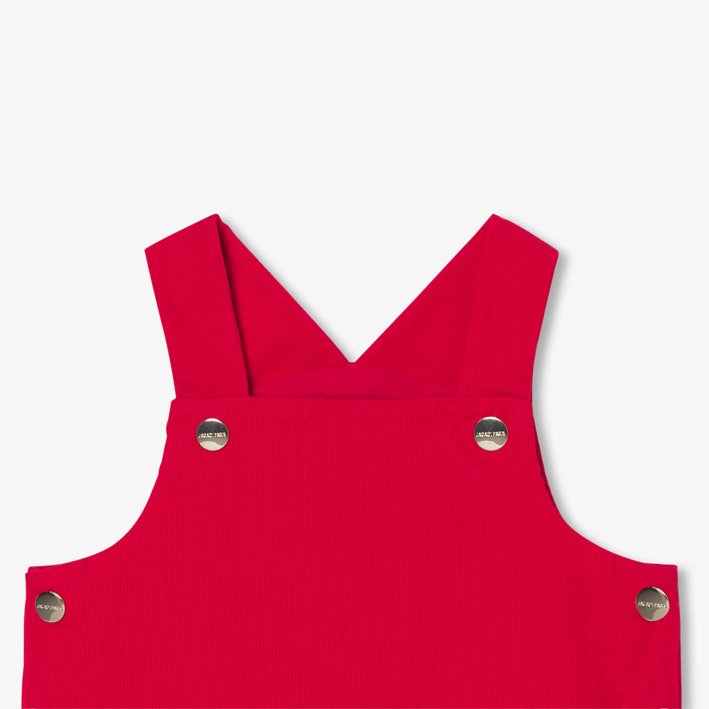 Pinafore Dress / Sleeveless - Poppy Red - Girl