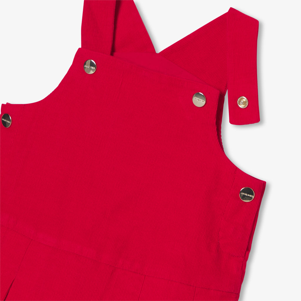 Pinafore Dress / Sleeveless - Poppy Red - Girl