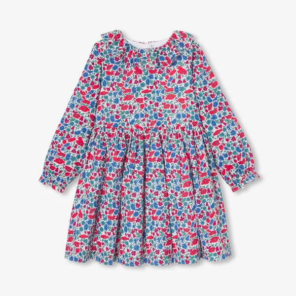 Robe Avec Manches - Blanc/Multico - Fille