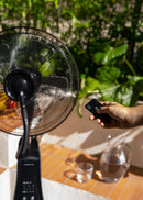 Air Mist - Ventilateur Nébuliseur Oscillant Ultrasilencieux - Noir
