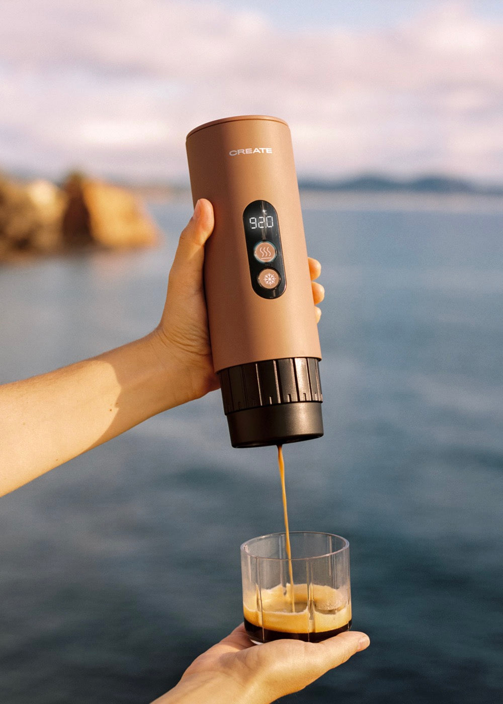 Thera Move - Cafetière Espresso Portable 15 Bars Pour Capsules Et Café Moulu - Moka