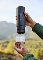 Thera Move - Cafetière Espresso Portable 15 Bars Pour Capsules Et Café Moulu - Noir