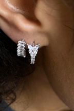 Palladium-Plated Bolt Single Earring