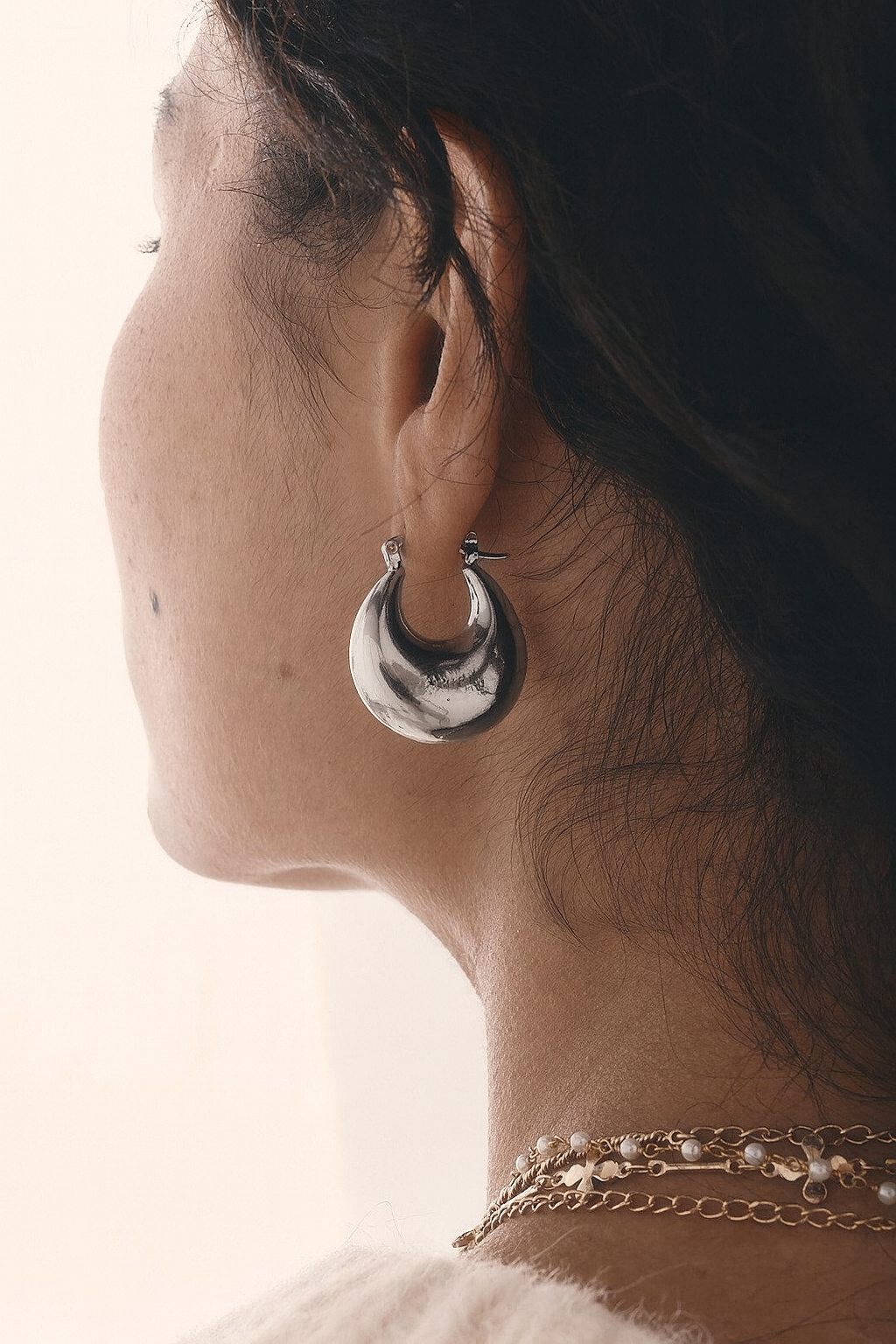 Palladium-Plated Nova Earrings