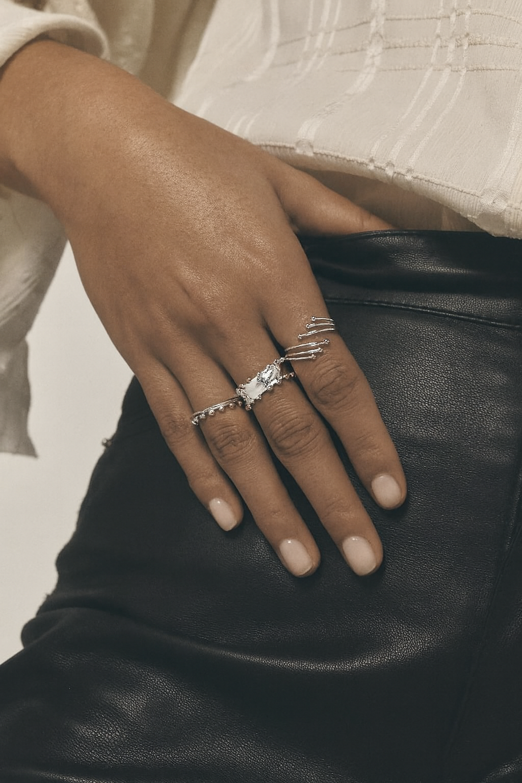 Rey Palladium-Plated Ring