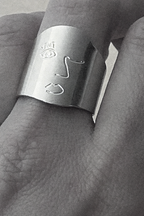 Palladium-Plated Nikita Ring