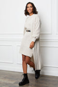 Cárdigan y vestido - Beige