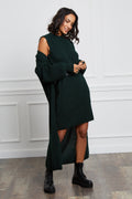 Cárdigan y vestido - Verde