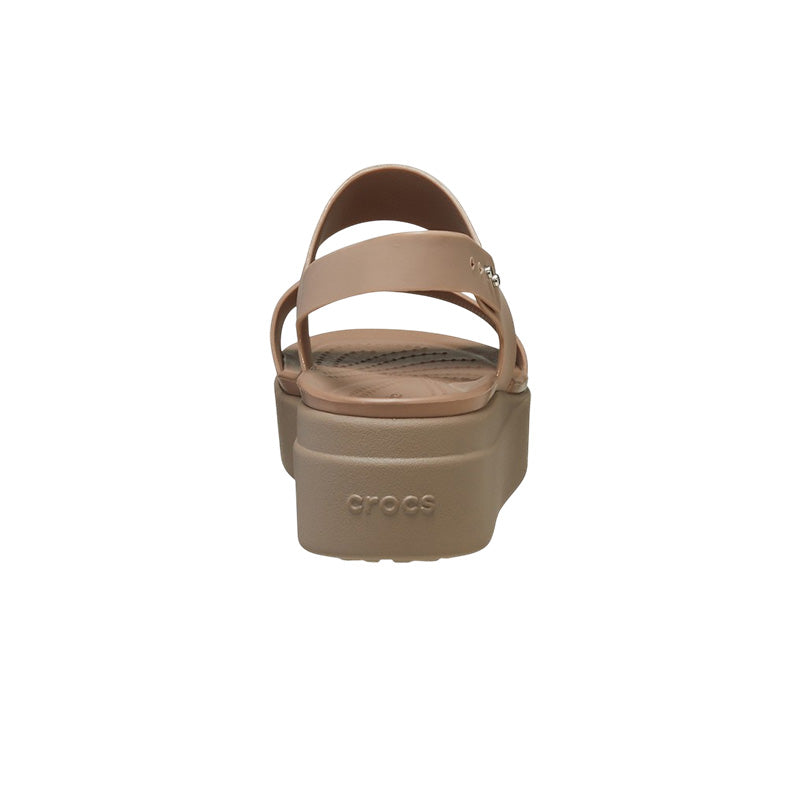 Crocs Brooklyn Low Wedge Women's Sandals - Latte, Mushroom