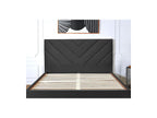 Romane - Bed With Solid Slats - Velvet Fabric