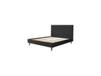 Romane - Bed With Solid Slats - Velvet Fabric