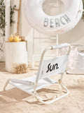 Chaise De Plage écologique Nouveau Bleu & Blanc - Adultes