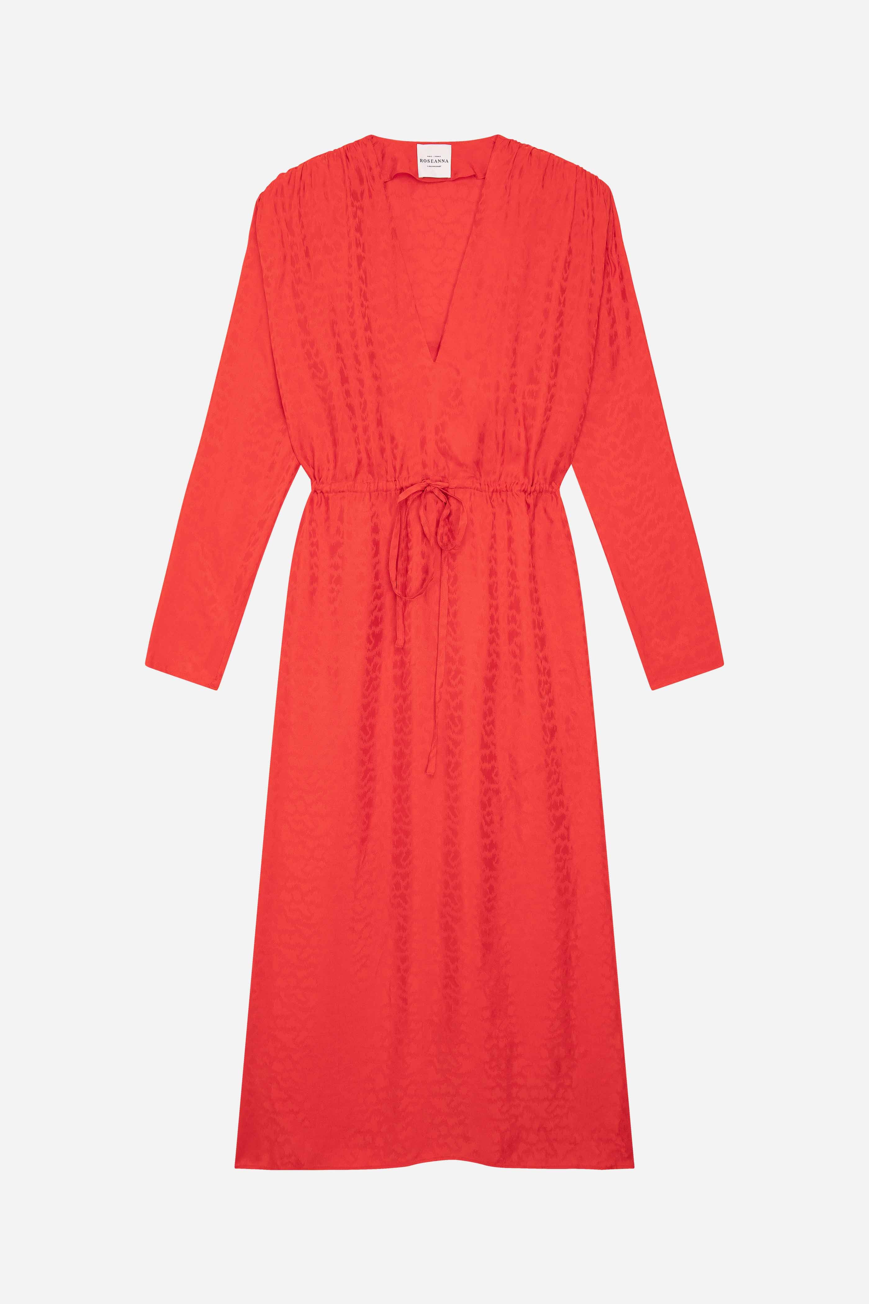 ROBE CAROLINE CLOUD ROUGE