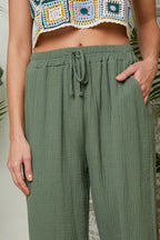 Trousers - Khaki - Women