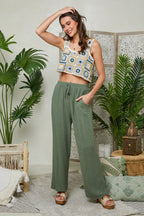 Trousers - Khaki - Women