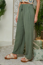 Trousers - Khaki - Women