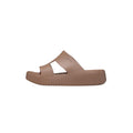 Sandalias Mujer Crocs Getaway Pkateform H-Strap - Latte