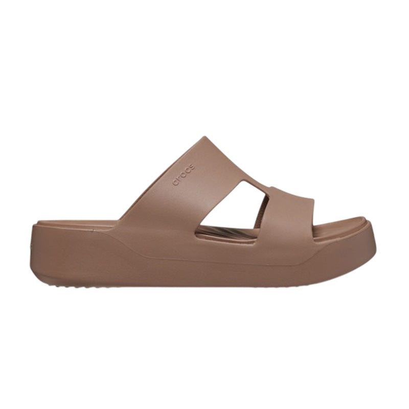 Sandalias Mujer Crocs Getaway Pkateform H-Strap - Latte