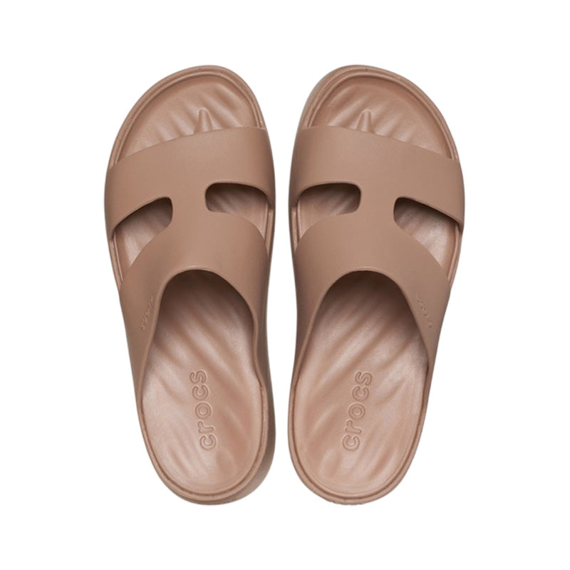 Sandalias Mujer Crocs Getaway Pkateform H-Strap - Latte
