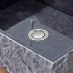 Scrula Slim - Lavabo rectangular - Mármol - Negro