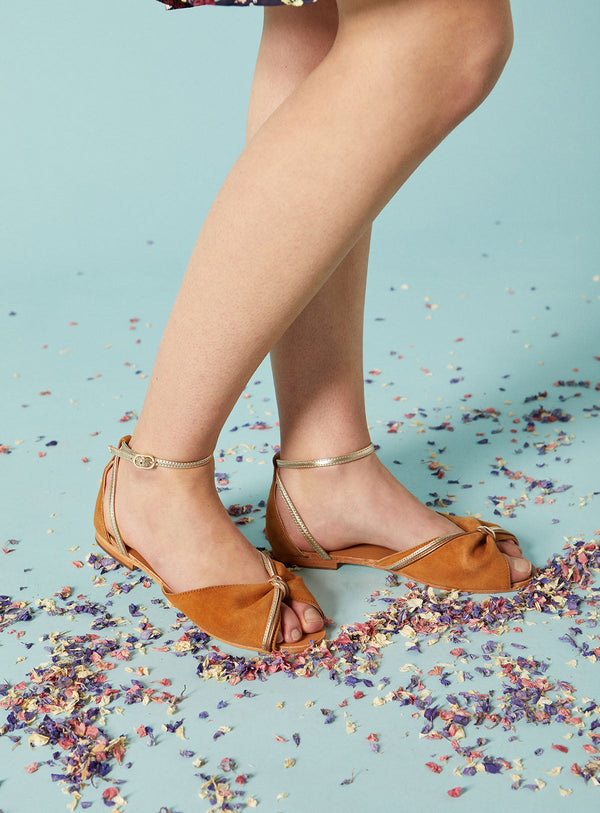 Adamo Flat Sandals - Natural