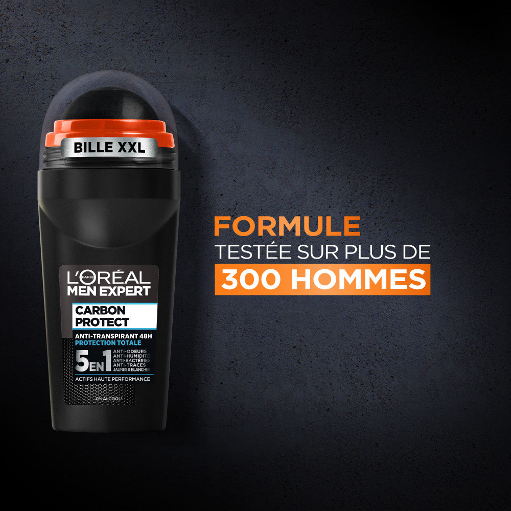 L'Oréal Men Expert - Lot De 6 - Carbon Protect Déodorant Bille 5En1