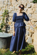 Cecile Navy Skirt