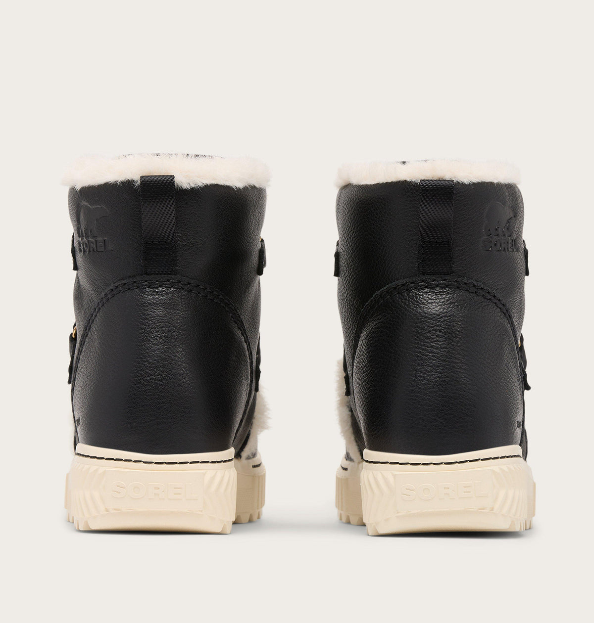 Nieprzemakalne Buty Zimowe Ona Ave™ Alpine - Black & Chalk - Damskie