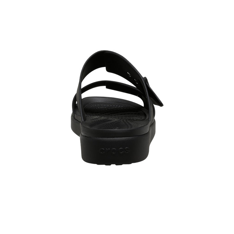 Crocs Brooklyn Buckle Lowwdg Women's Sandals - Black