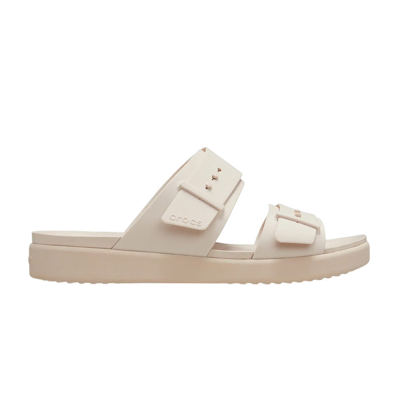 Crocs Brooklyn Buckle Lowwdg Women's Sandals - Rose Quartz
