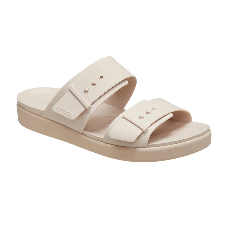 Crocs Brooklyn Buckle Lowwdg Women's Sandals - Rose Quartz