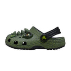 Zuecos Crocs Classic Iam Scary Dino Clog Niños - Negro, Verde