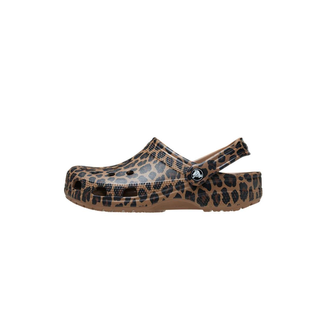 Zuecos Hombre Crocs Classic Animal Clog - Sepia, Leopardo