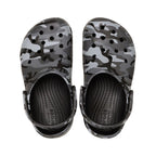 Crocs Classic Camouflage Clog Kids Clogs - Black, Slate Gray