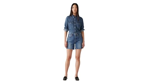Levi'S 501 Mid Thigh Short En Jean, Femme, Taille: 23, Blue Beauty