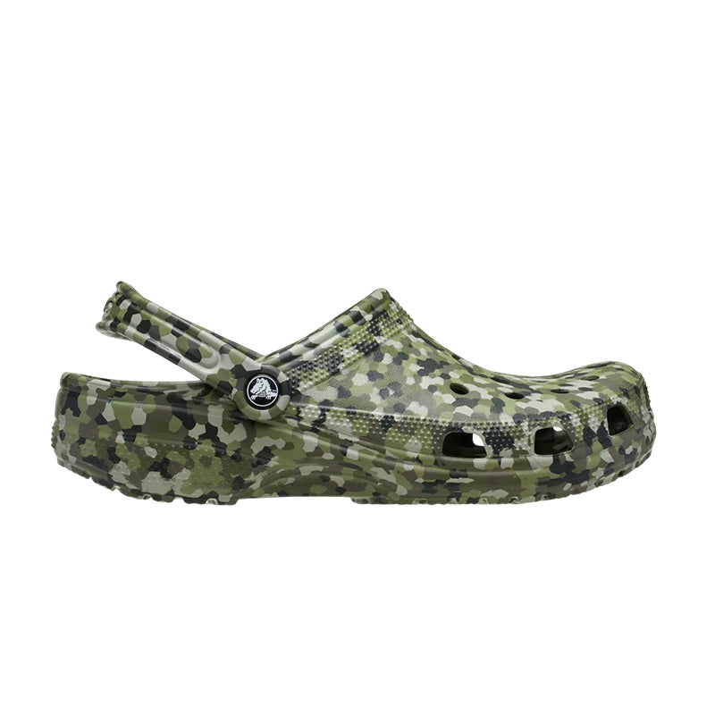 Zuecos Crocs Classic Confetti Clog Mujer - Verde Ejército, Multi