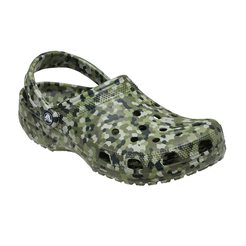 Zuecos Crocs Classic Confetti Clog Mujer - Verde Ejército, Multi