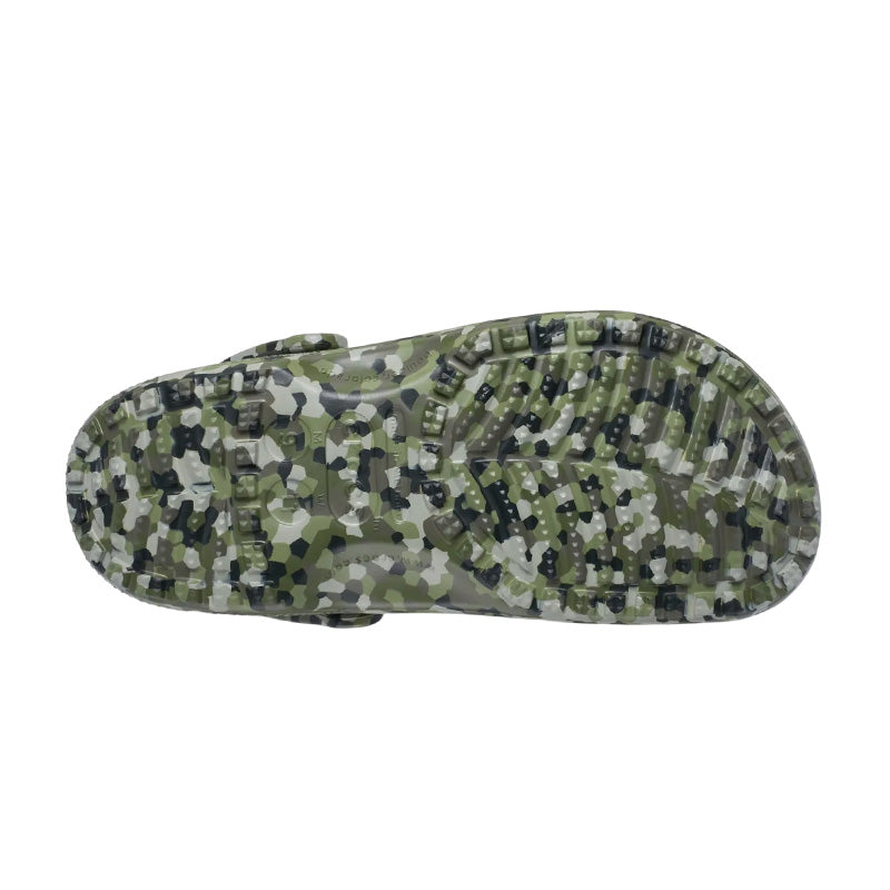 Zuecos Crocs Classic Confetti Clog Mujer - Verde Ejército, Multi