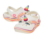 Crocs Classic Iam Unicorn Lights Kids Clogs - Chalk White