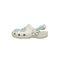 Zuecos Niños Crocs Classic Dnm Flower Adj Backstrap - Summit White