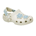 Zuecos Niños Crocs Classic Dnm Flower Adj Backstrap - Summit White