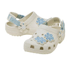 Zuecos Niños Crocs Classic Dnm Flower Adj Backstrap - Summit White