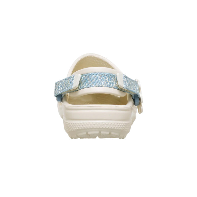 Zuecos Niños Crocs Classic Dnm Flower Adj Backstrap - Summit White