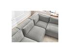 Jeanne - Canapé D'Angle Fixe Modulable - Tissu Velours Avec 4 Chauffeuses Et 1 Angle